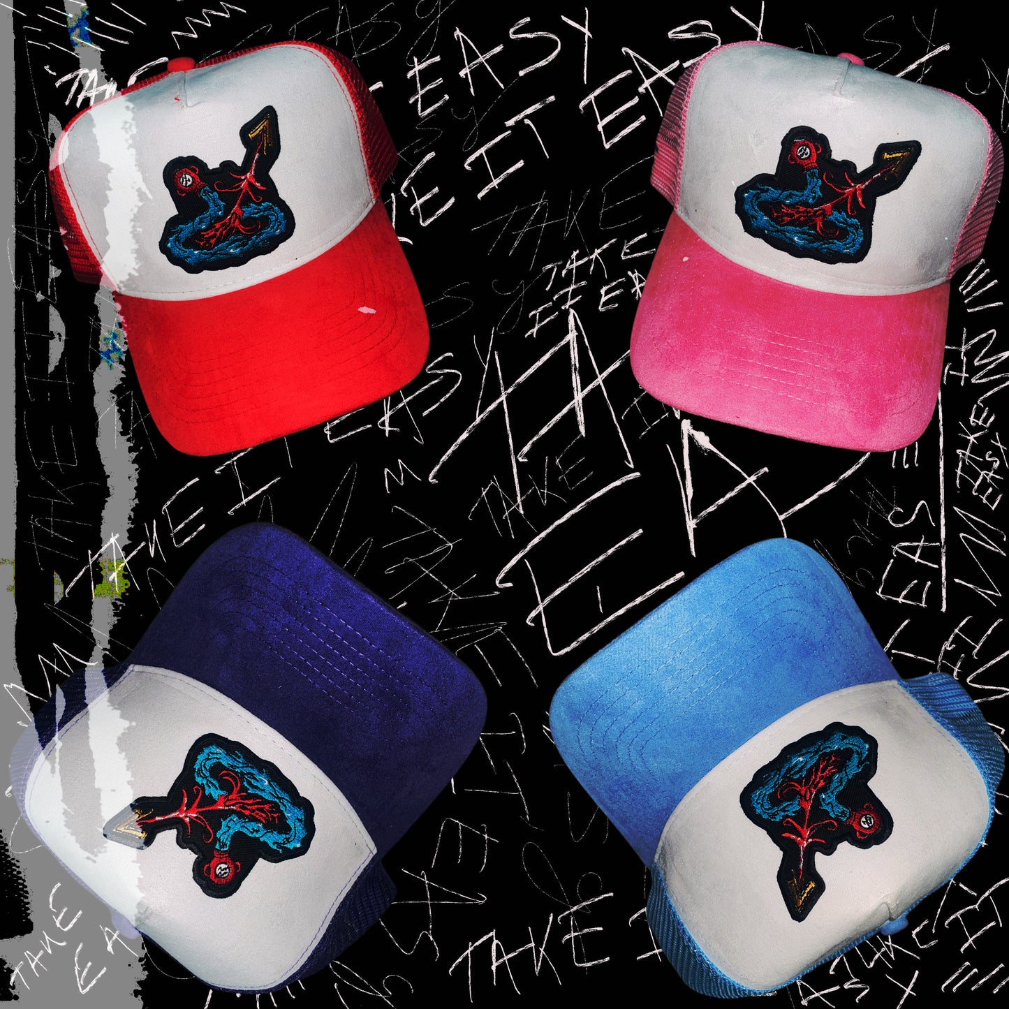 Suede Trucker Patches
