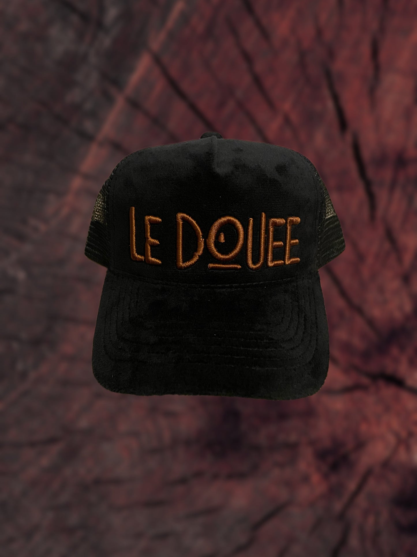 Ledouee Black Velvet/Suede Truckers