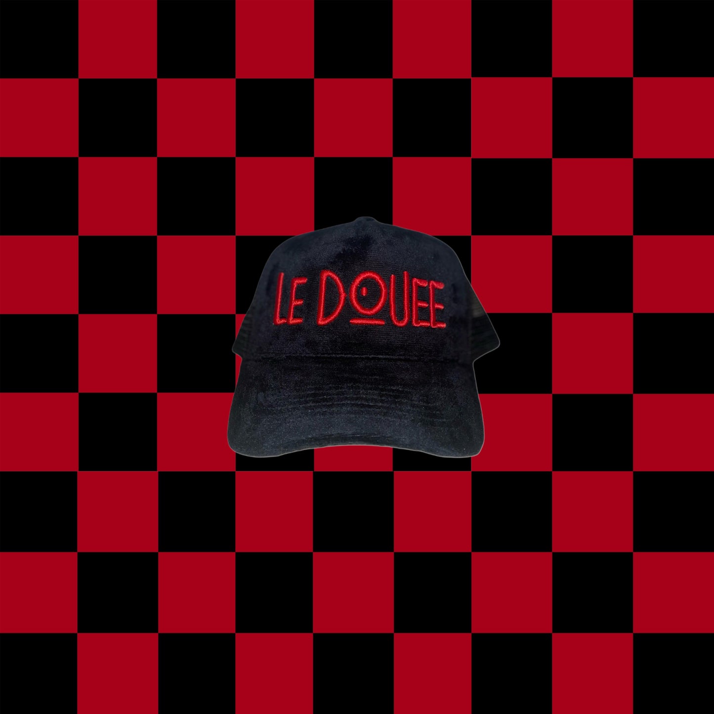 Ledouee Black Velvet/Suede Truckers