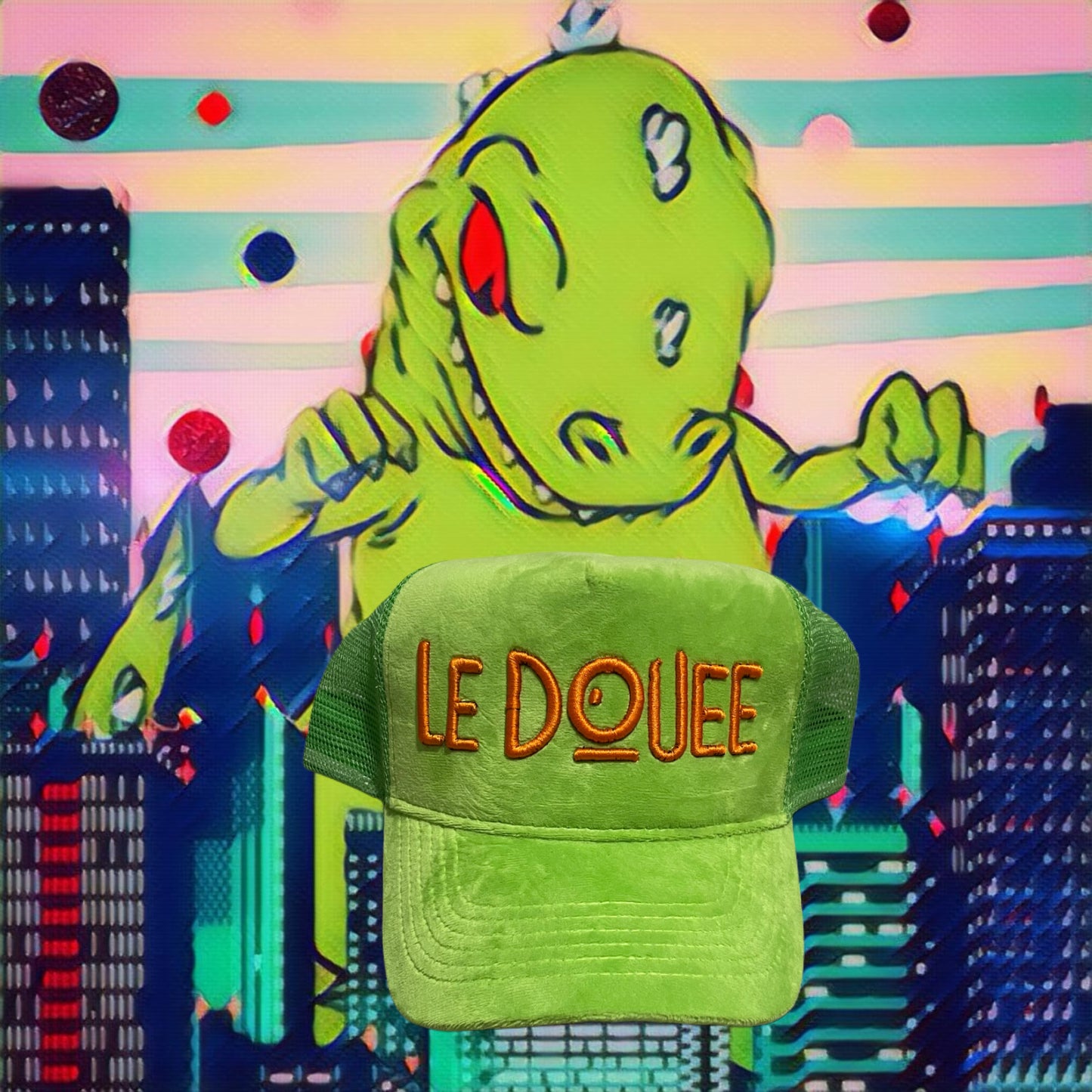 Green Velvet Trucker