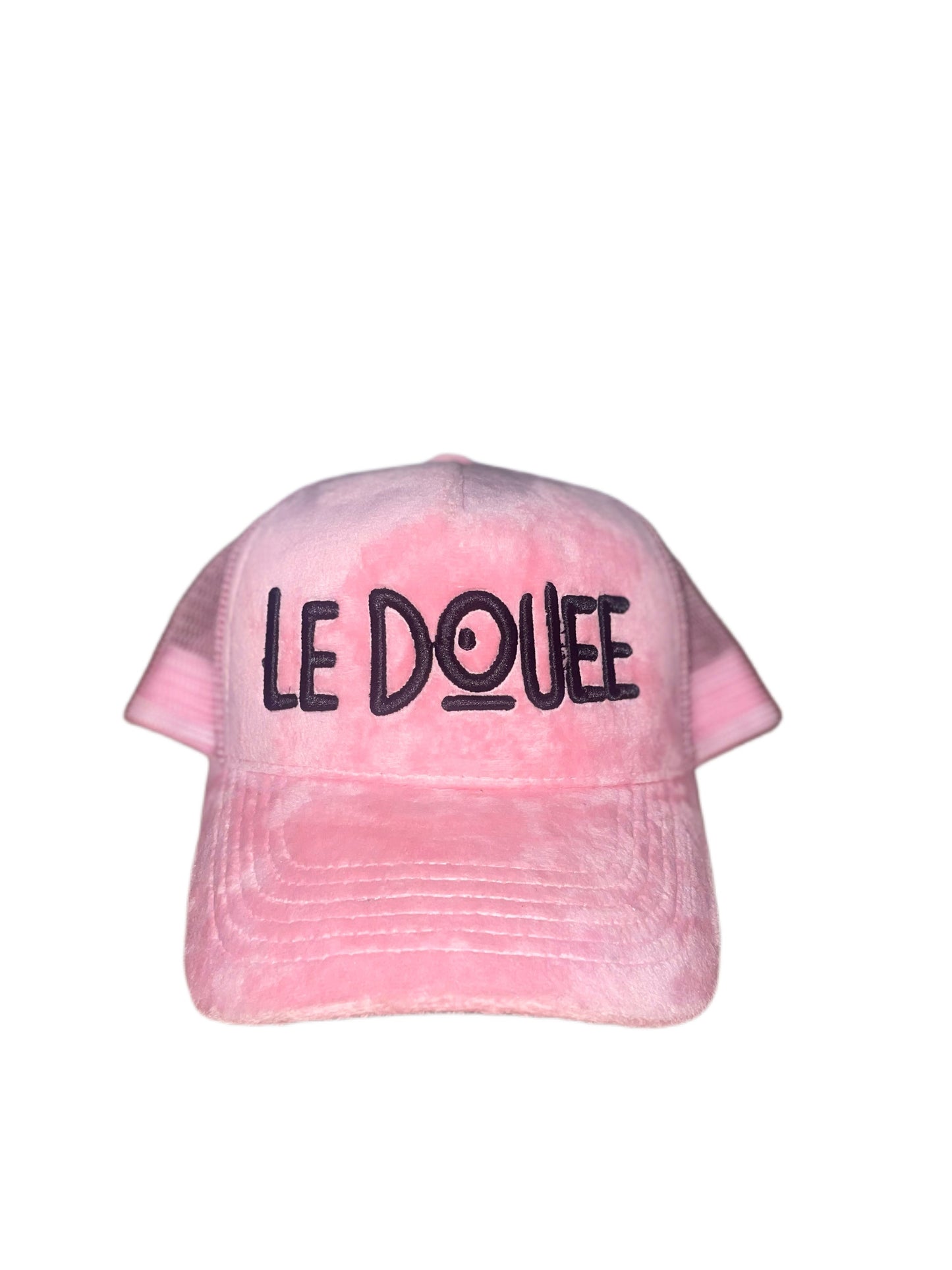 LeDouee Pink Velvet/Suede Truckers
